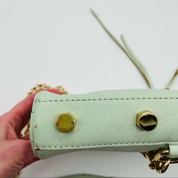 Rebecca Minkoff Mini M.A.C. crossbody bag in mint green - Picture 6 of 10
